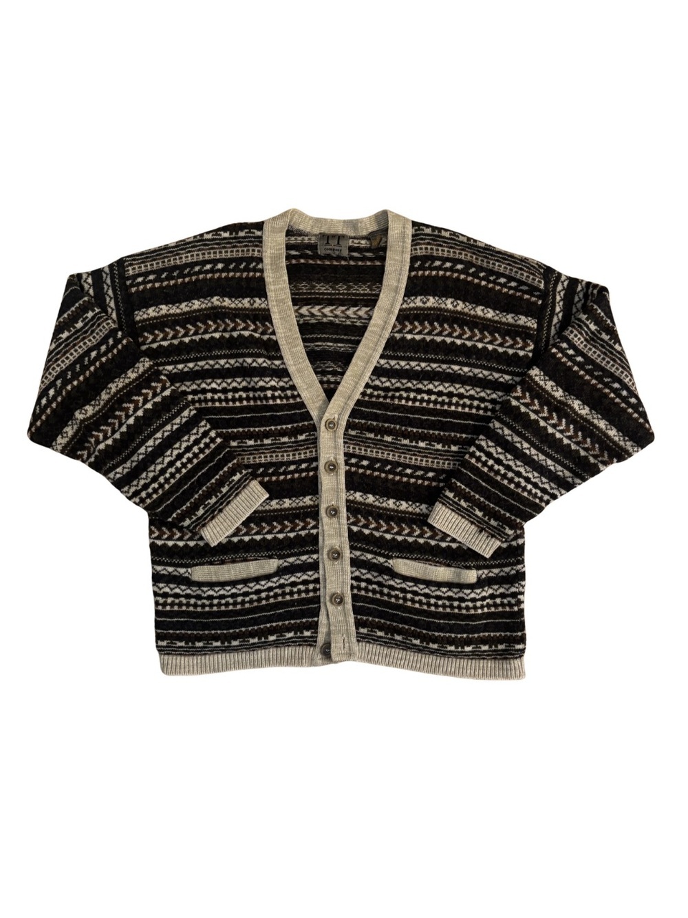 1990’s T&T Company Fall Patterned Cardigan